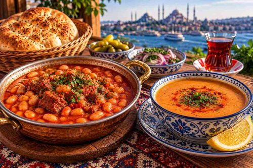 کورو فاسولیه و مرجیمک چورباسی؛ خوراک لوبیا و سوپ عدس ترکی