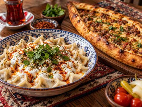 مانتی و پیده ترکی با ماست، ادویه و گوشت؛ از غذاهای معروف ترکیه