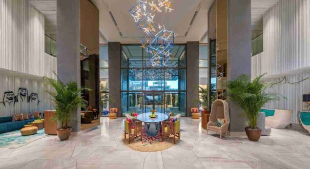 لابی هتل لوکس پنج ستاره Andaz Dubai The Palm