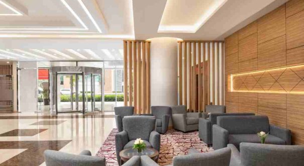 لابی شیک هتل ویندهام دیره لابی هتل ویندهام دیره دبی