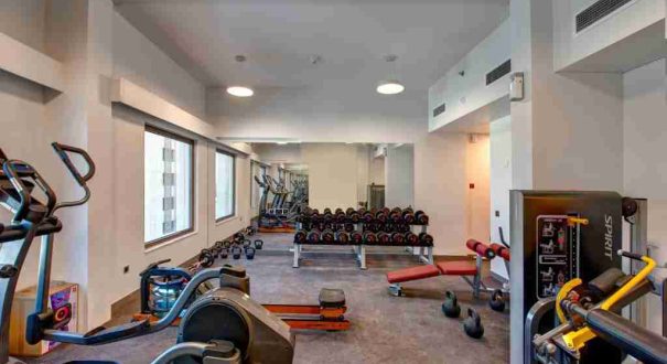 باشگاه ورزشی مجهز در هتل وسکوت دبی سالن بدنسازی هتل وسکوت دبی