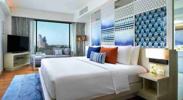 اتاق دلوکس هتل آماری پاتایا با منظره دریا