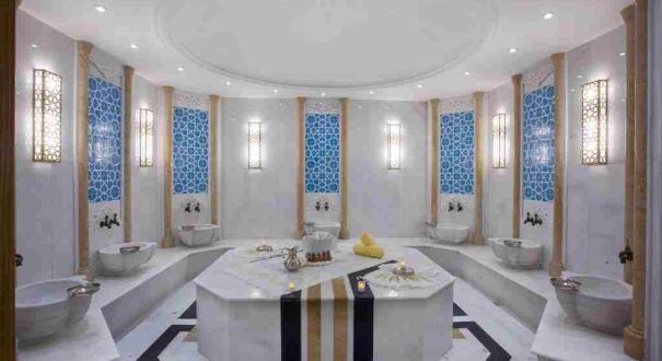 حمام ترکی هتل پارما تکسیم استانبول با طراحی سنتی