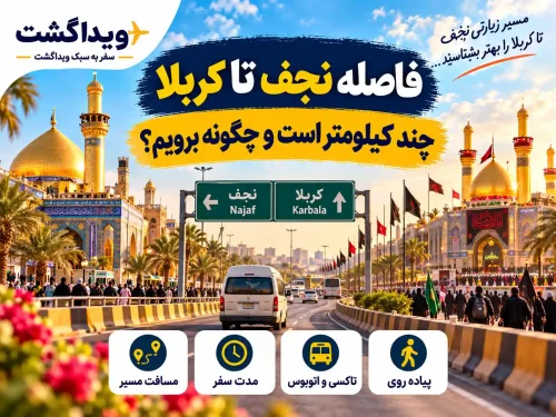 فاصله نجف تا کربلا چقدر است؟